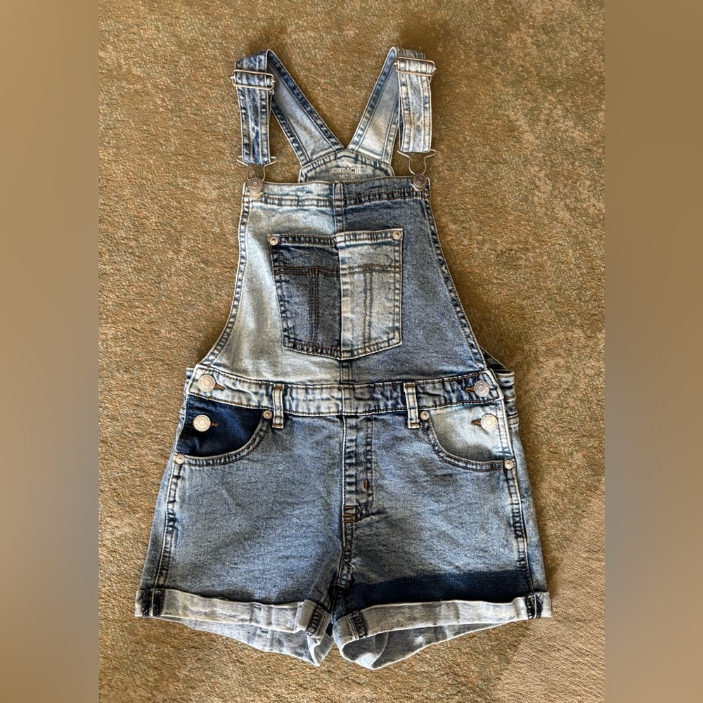 Jordache Kids Two-Tone Denim Overalls